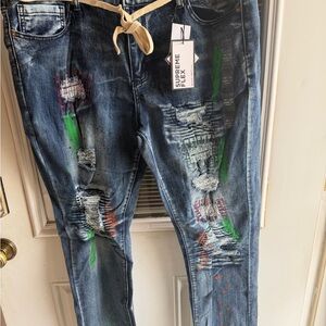 Rue21 Supreme Flex Denim with Green Accent